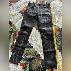 IKKS Black Denim with Silver Accents Slim